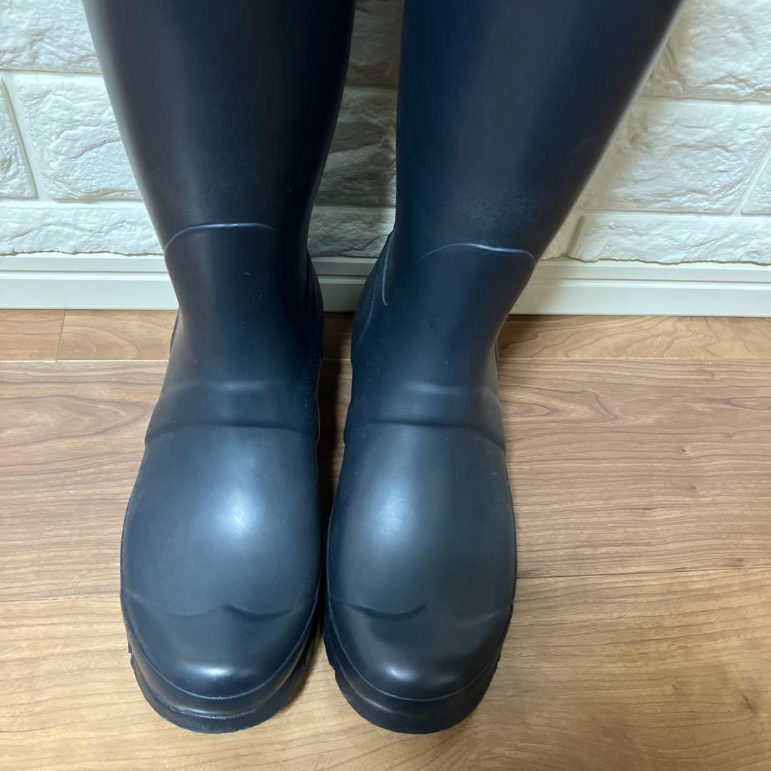 ハンター　新品未使用　長靴　24センチ　トール レインブーツ ネイビー　紺