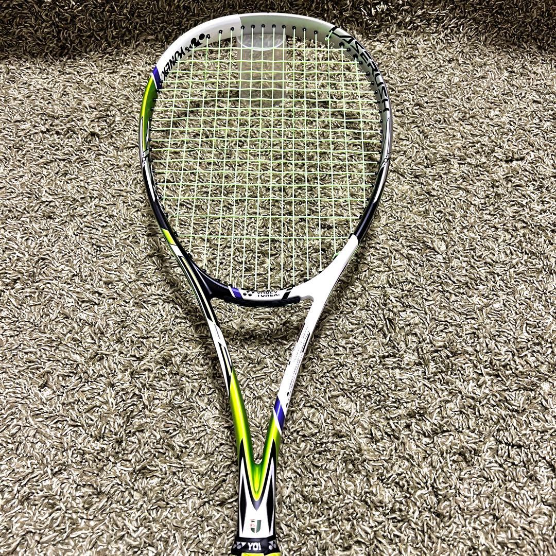 極美品　YONEX LASERUSH 5V 軟式ラケット　UXL1 ライム