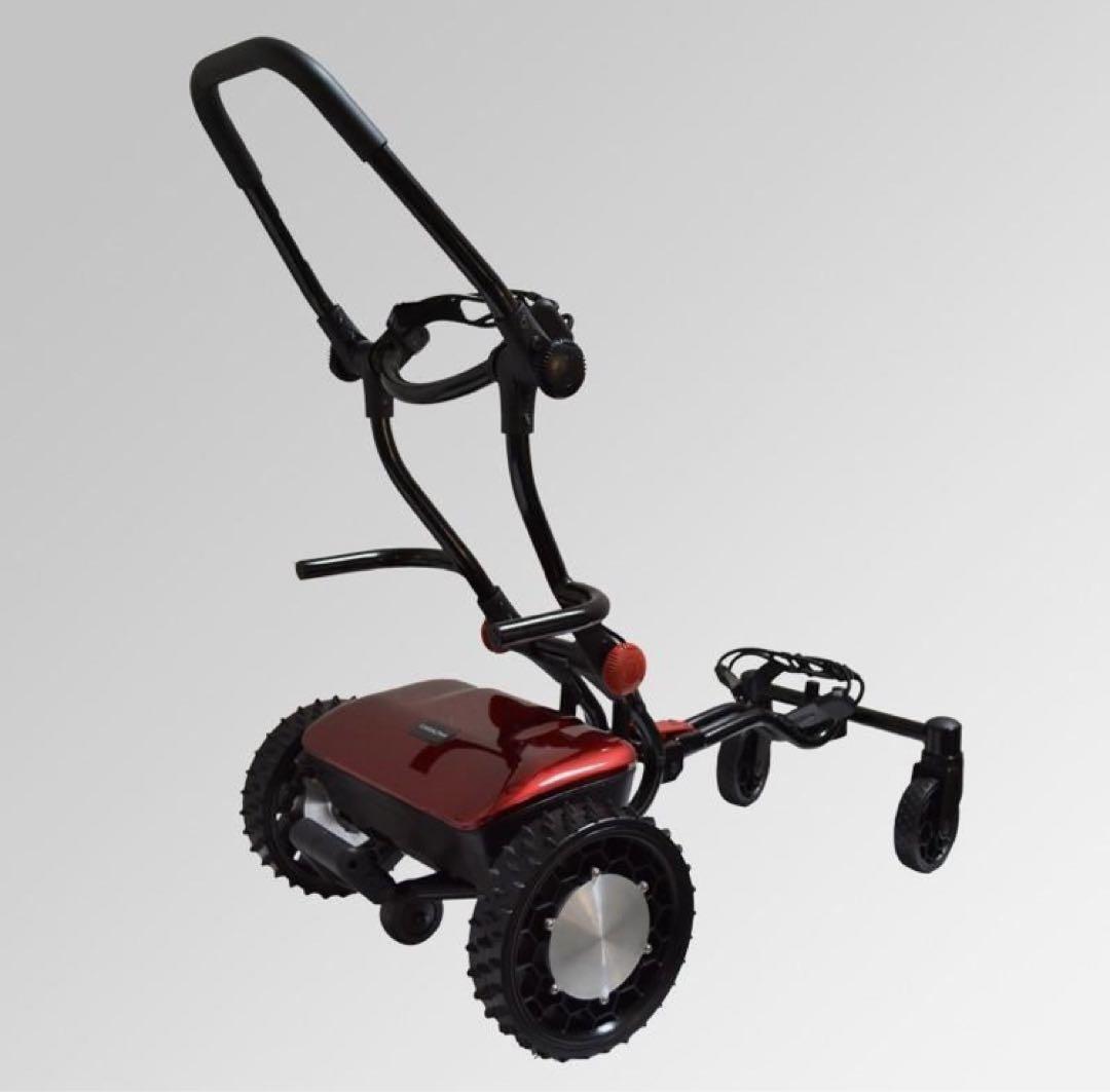 折りたたみ式電動ゴルフカート CT-2000-BA-R2 リモコン付き（レッド)