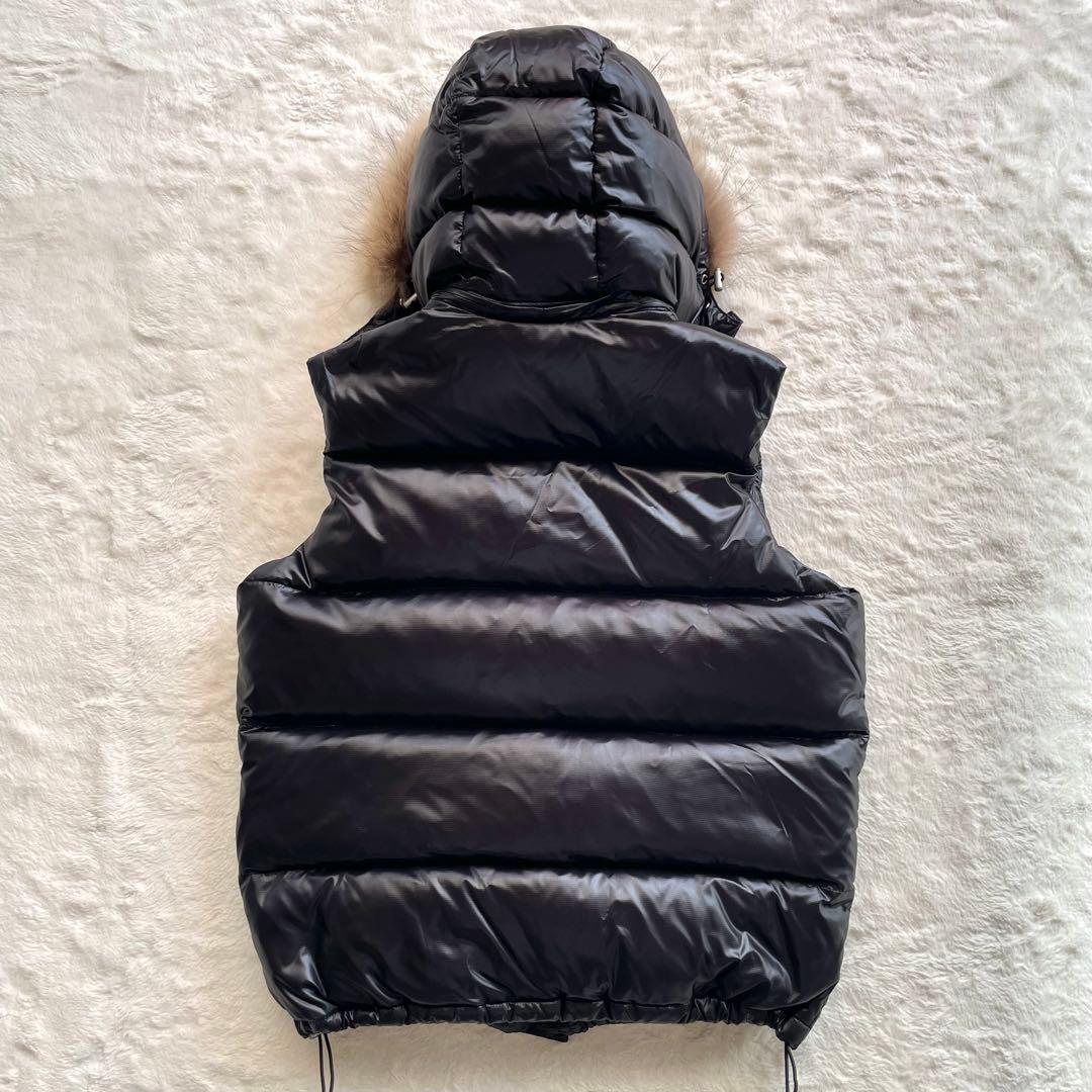 CAMP7 キャンプセブン ダウンベスト リアルファー y2k アーカイブ 黒