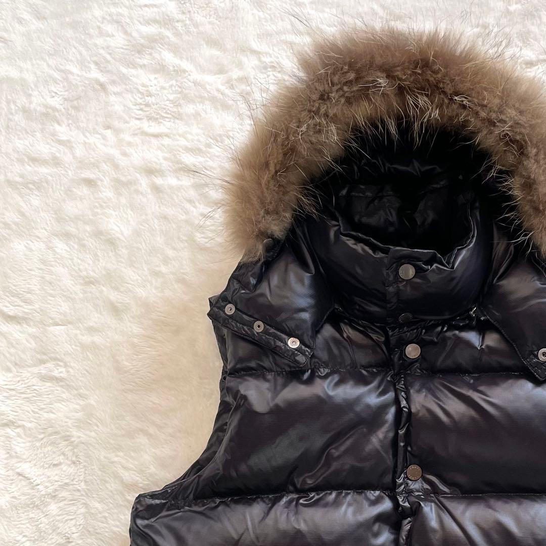 CAMP7 キャンプセブン ダウンベスト リアルファー y2k アーカイブ 黒