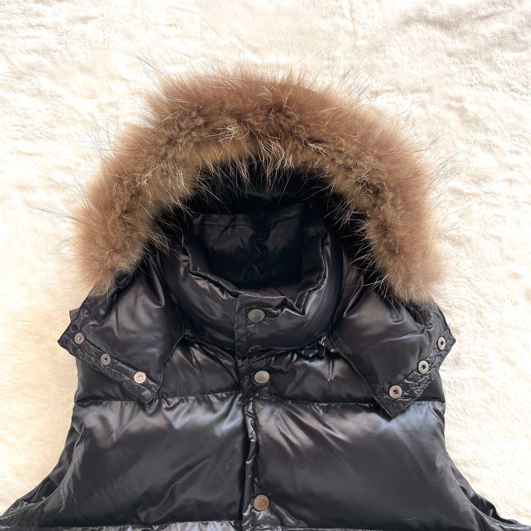 CAMP7 キャンプセブン ダウンベスト リアルファー y2k アーカイブ 黒