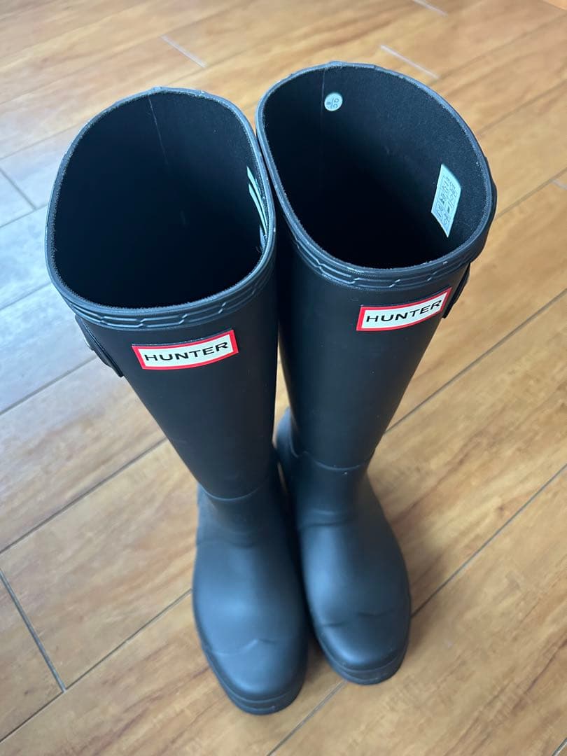HUNTER ブラック レインブーツUK6