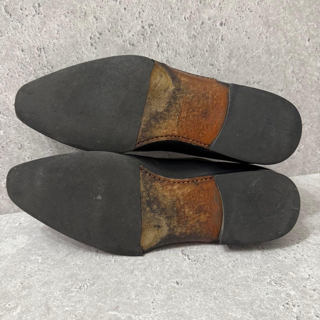 美品 MAGNANNI マグナーニ 内羽根 オパンカ レザーシューズ 黒 41