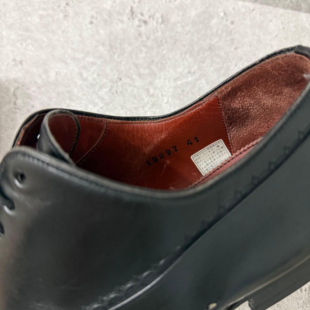 美品 MAGNANNI マグナーニ 内羽根 オパンカ レザーシューズ 黒 41