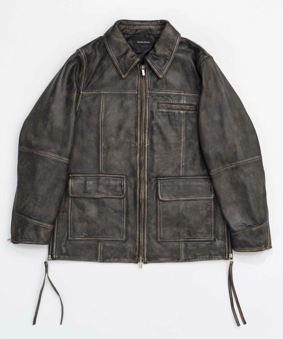 【美品】MAISON SPECIALレザー ジャケット