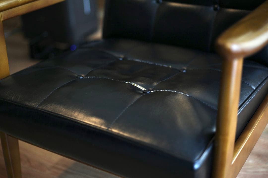 カリモク60＿Kチェア 1シーター＿ブラック