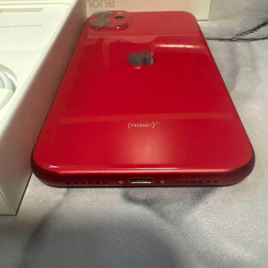 iPhone 11(PRODUCT)RED 本体 充電ケーブル付