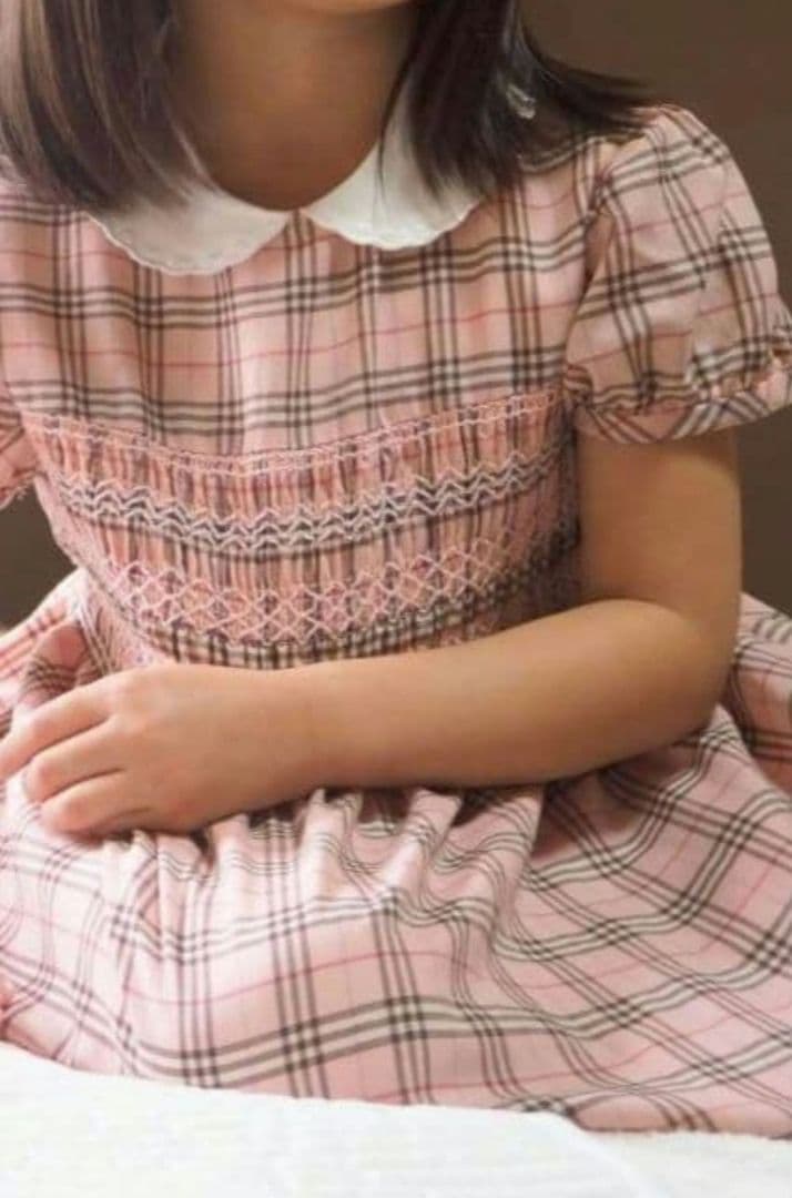 バーバリー人気フォーマル　ピンク　ノバチェック　ヴィンテージ　女の子
