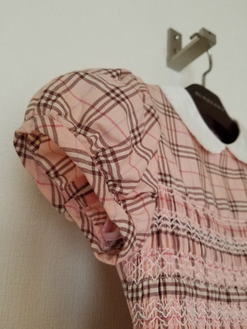 バーバリー人気フォーマル　ピンク　ノバチェック　ヴィンテージ　女の子