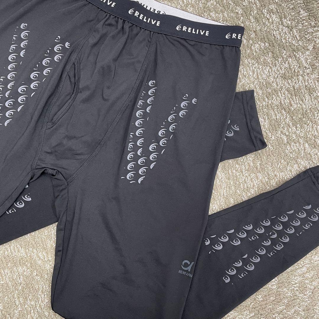 リライブスパッツ　メンズ　L L 前開き　ブラック