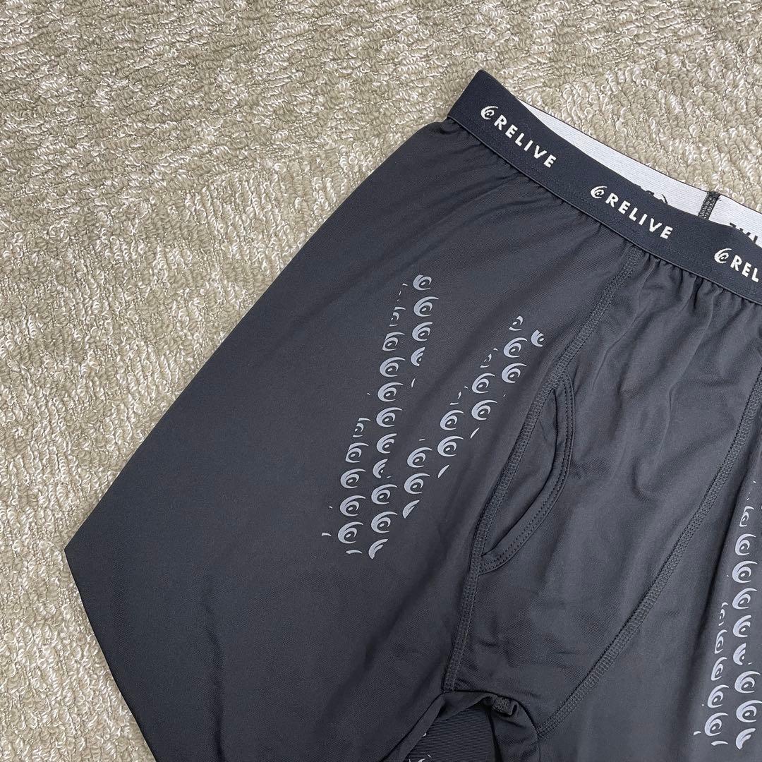 リライブスパッツ　メンズ　L L 前開き　ブラック