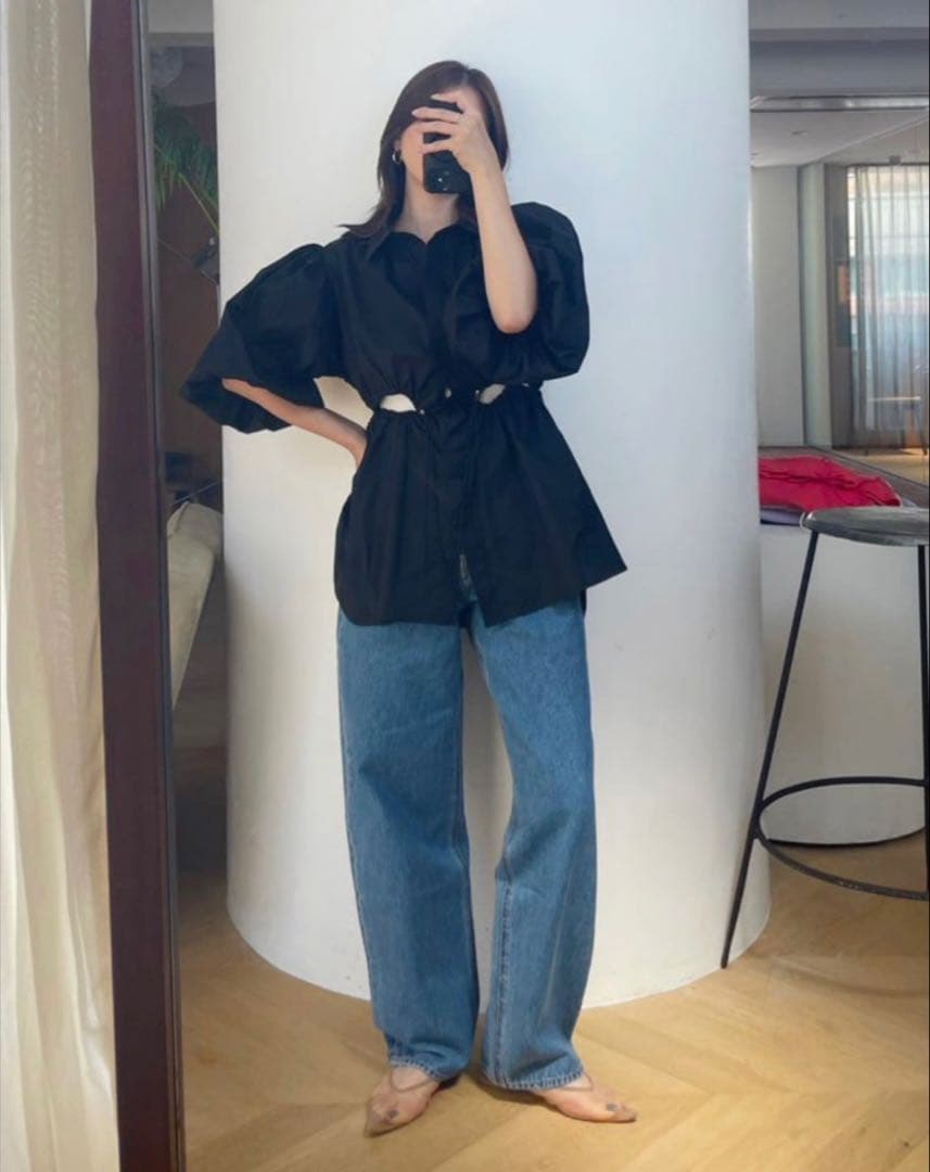 searoomlynn TULLE BACKストラップミュール ベージュ LL