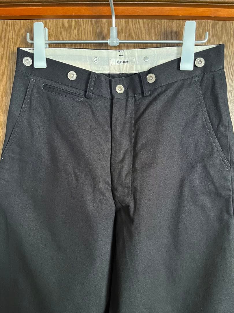 INTERIMインテリム コットンストレートパンツ　COMOLI stein
