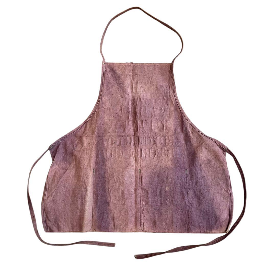 40s ニュースペーパー エプロン ブラウンダック キャンバス ヴィンテージ