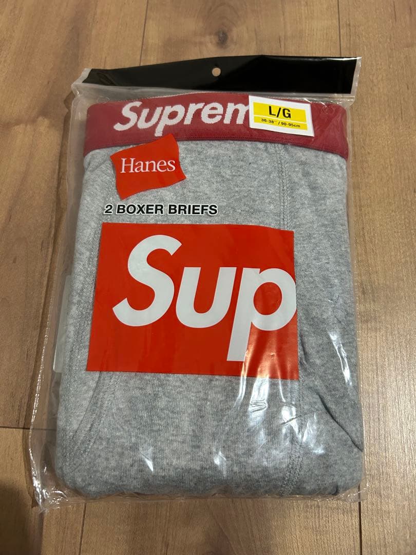 Supreme ボクサーブリーフ 2枚セット L/G