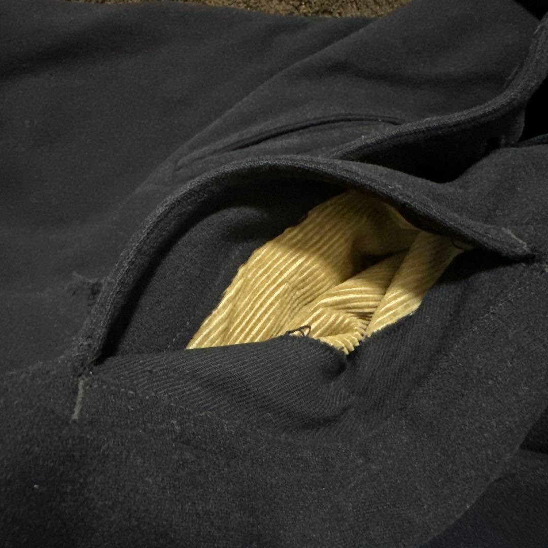 40s navy 10ボタンpコート