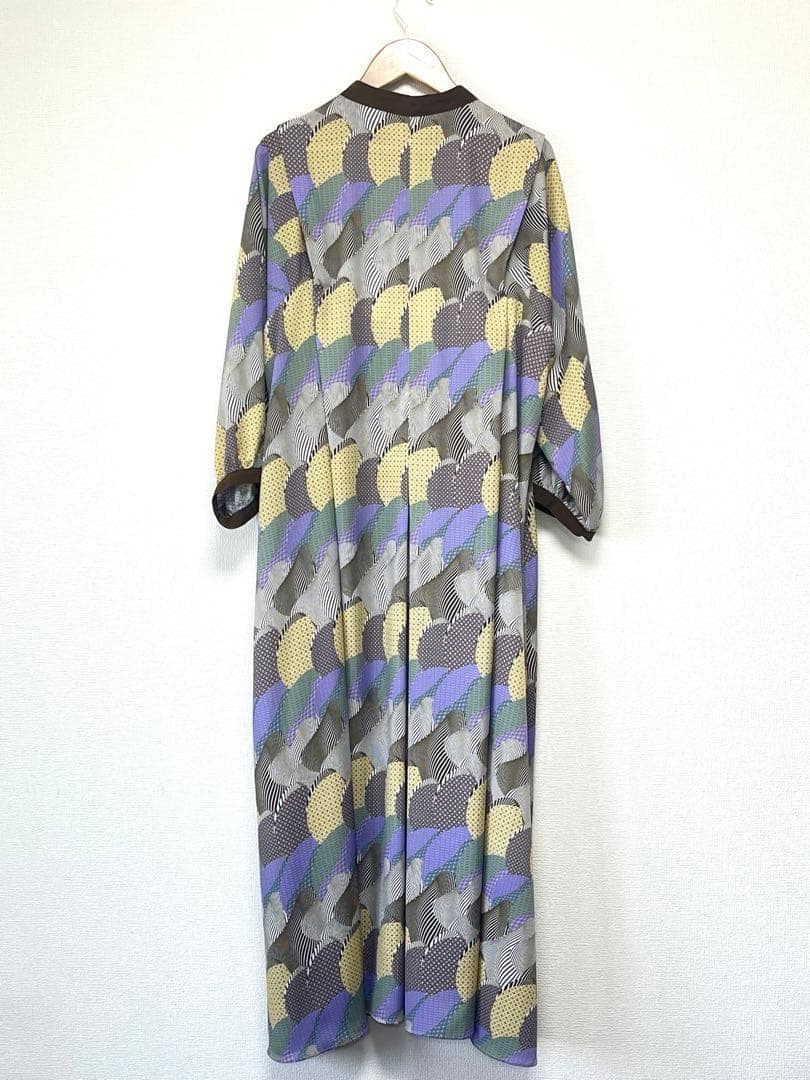 新品タグ付・42,900円☆HIROKO BIS/プリントワンピース ◎手洗い可