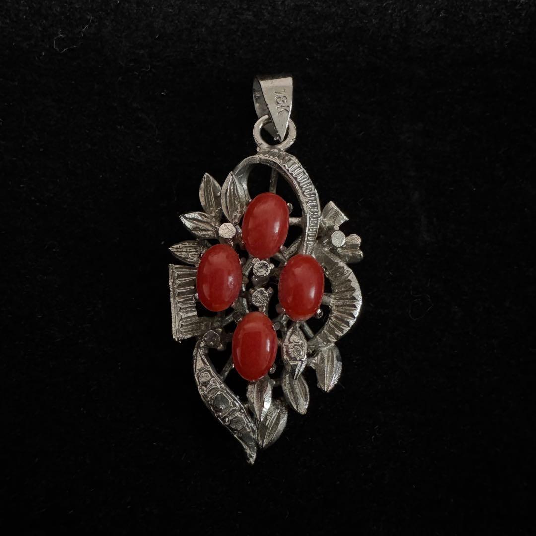 ミ*ホ様 18K アンティーク ペンダント ネックレス トップ ヴィンテージ 珊