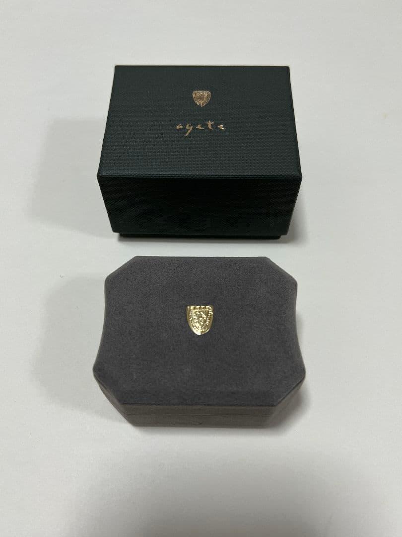 agete ダイヤモンド　K18ネックレス　D0.1ct　18金　ケース付き