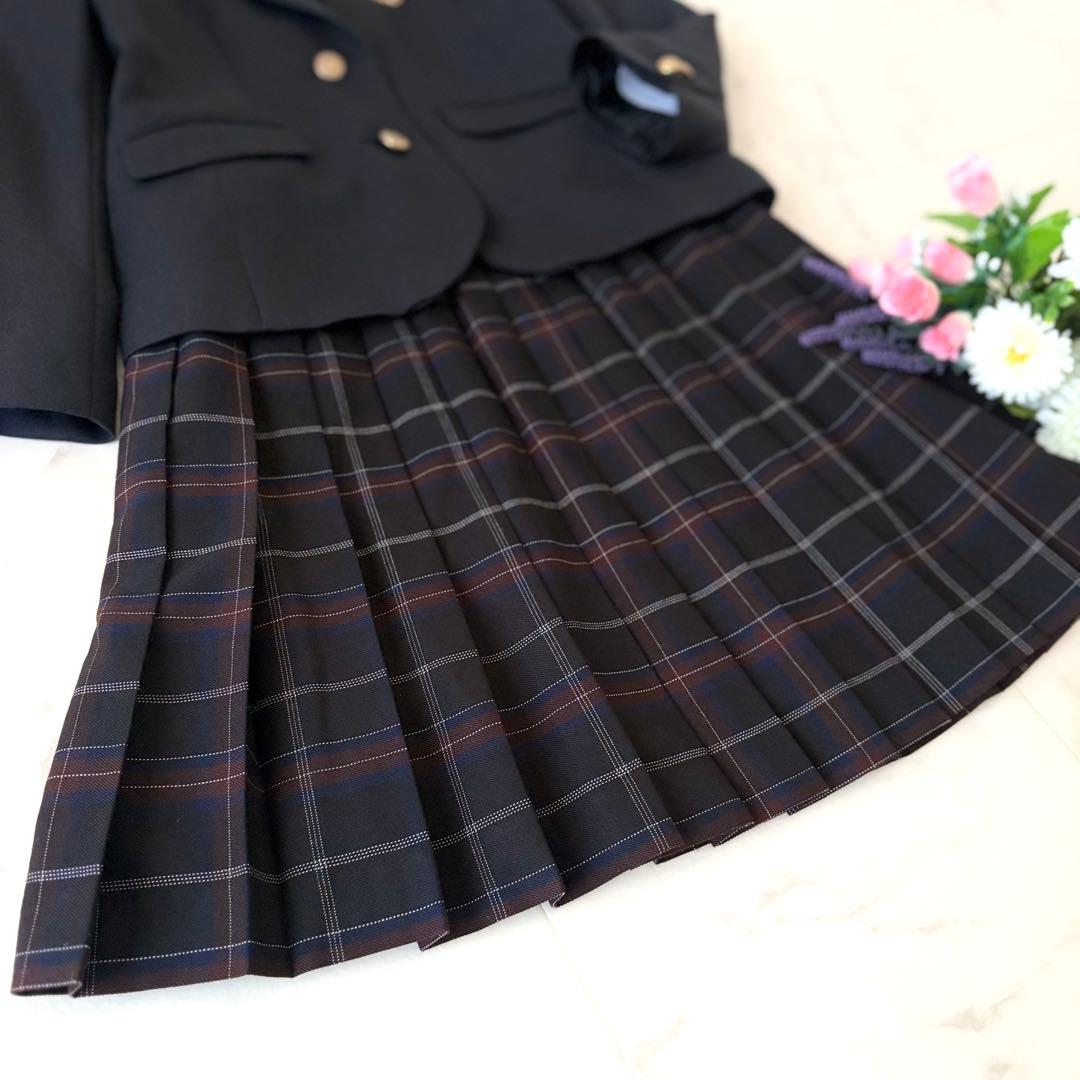 【極美品】デコラピンキーズ キッズフォーマル 160B 5点セット 卒業式 紺