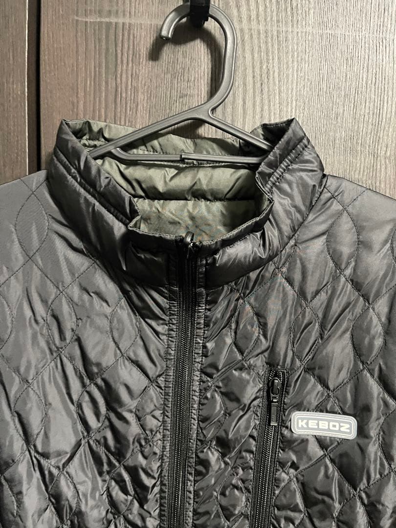 【美品】KEBOZ×NANGA コラボ　リバーシブル　ダウンベスト　黒　M