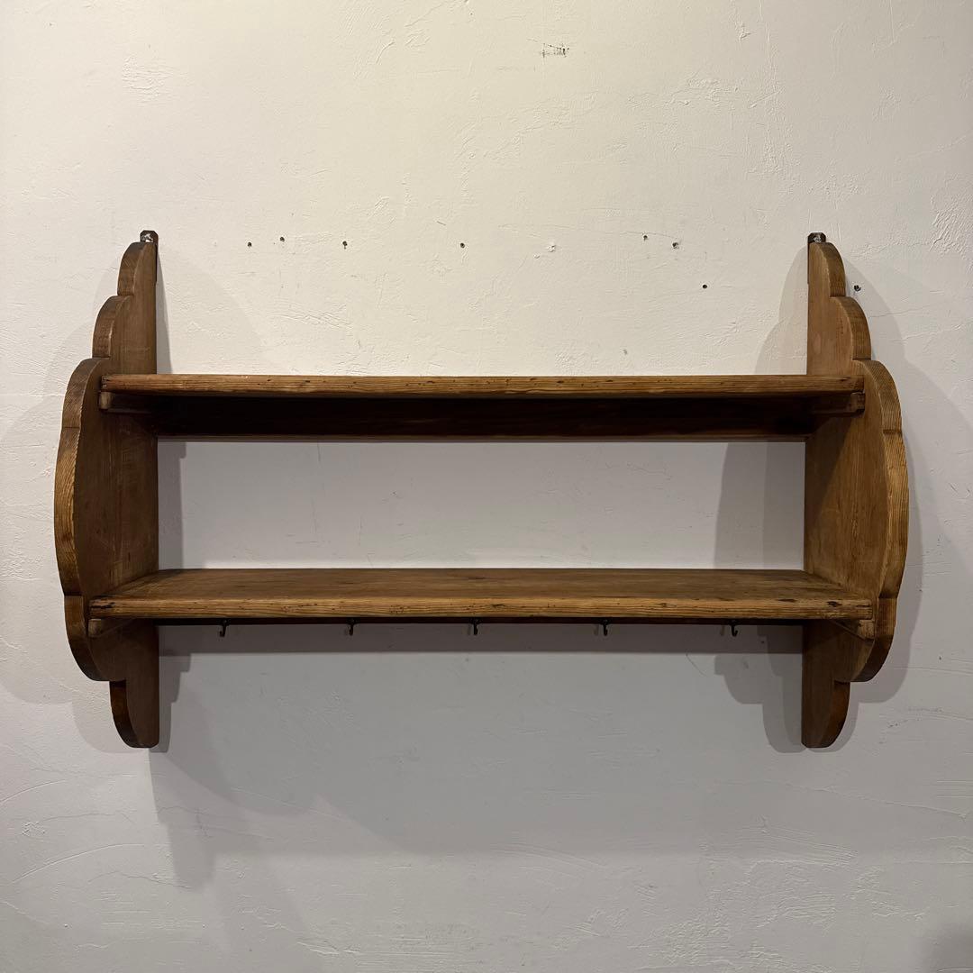 ヴィンテージ　木製ウォールハンガー　壁掛け　ハンガーラック