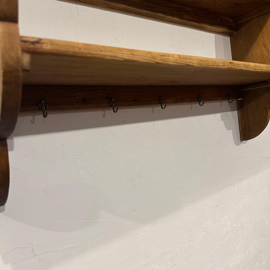 ヴィンテージ　木製ウォールハンガー　壁掛け　ハンガーラック