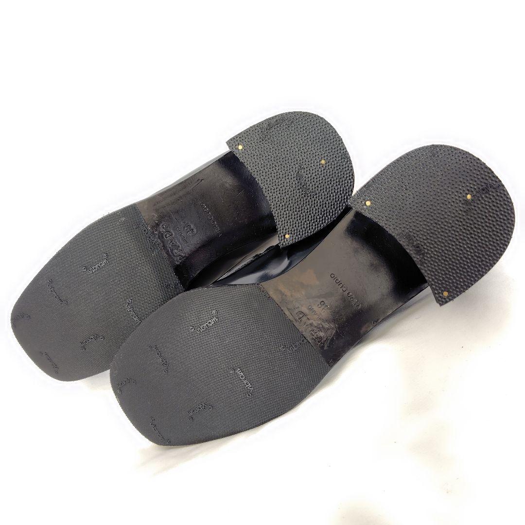 ✨️腕利き職人のリペア済✨️良品❤【プラダ 】履き心地◎エナメル ローファー 紺