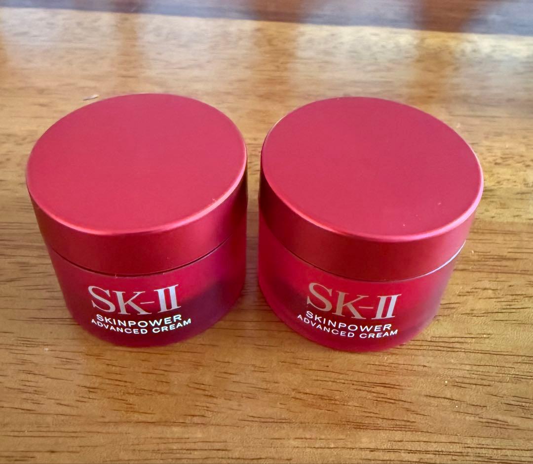 skⅡ アドバンズトクリーム15gか２個　化粧水30mlが2本