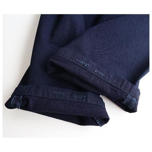 ホームスパン homspun 10オンスデニム ギャザーパンツ