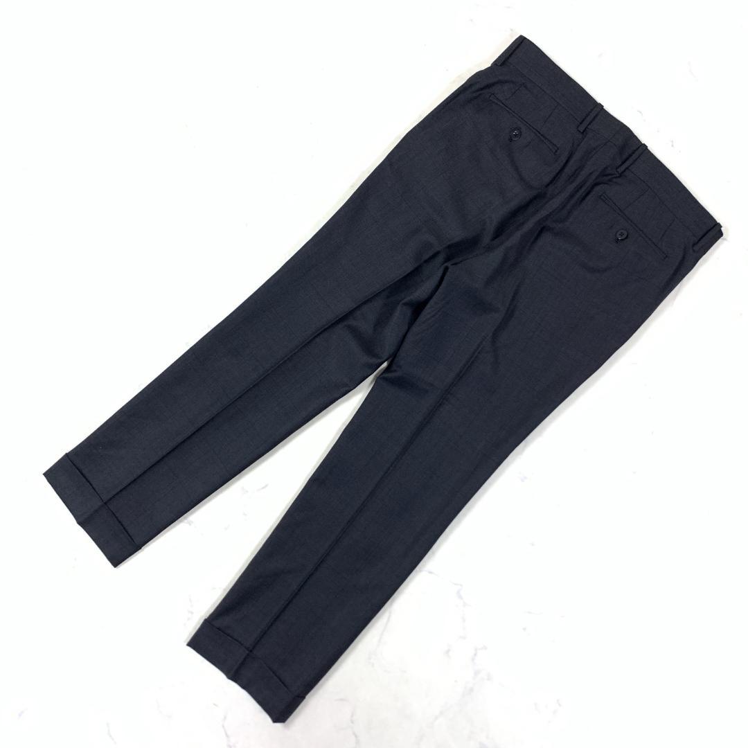 LA9494 ソブリン パンツスーツ グレー ウール100％ 48