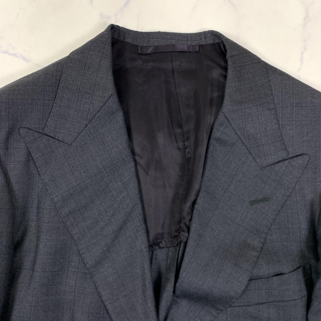 LA9494 ソブリン パンツスーツ グレー ウール100％ 48