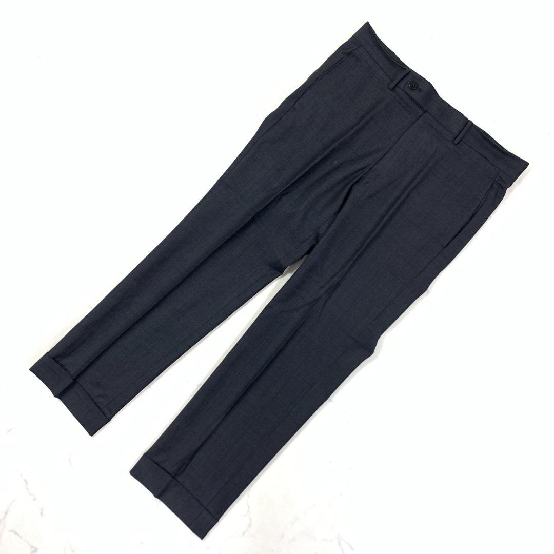 LA9494 ソブリン パンツスーツ グレー ウール100％ 48