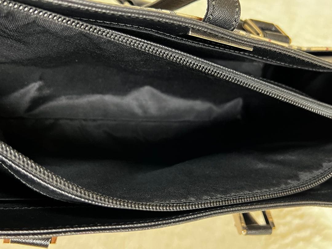 美品　バーバリー　BURBERRY　ハンドバッグ　スクエア　ノバチェック　ベルト