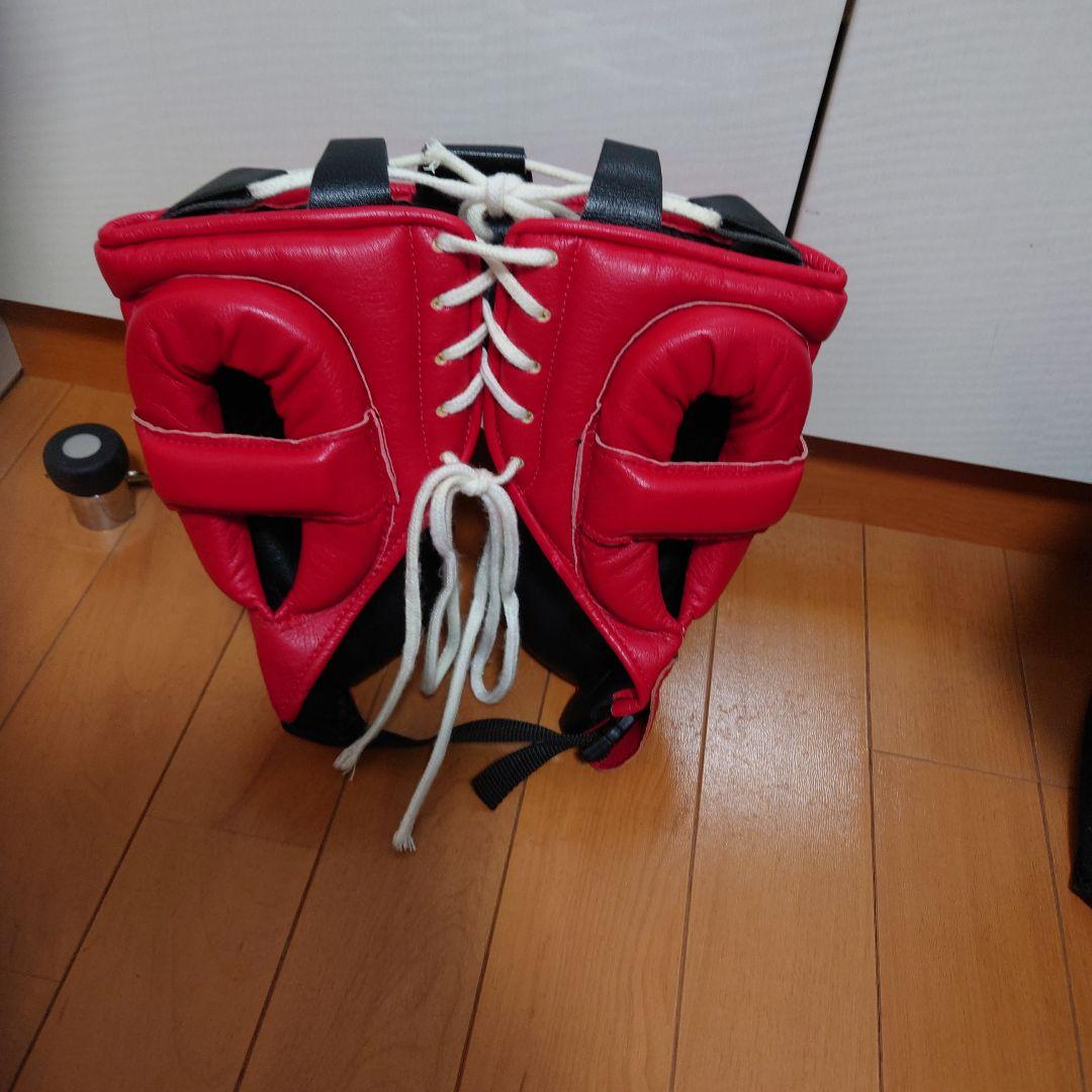 最終価格 Winning ボクシングヘッドギア 赤 Lサイズ