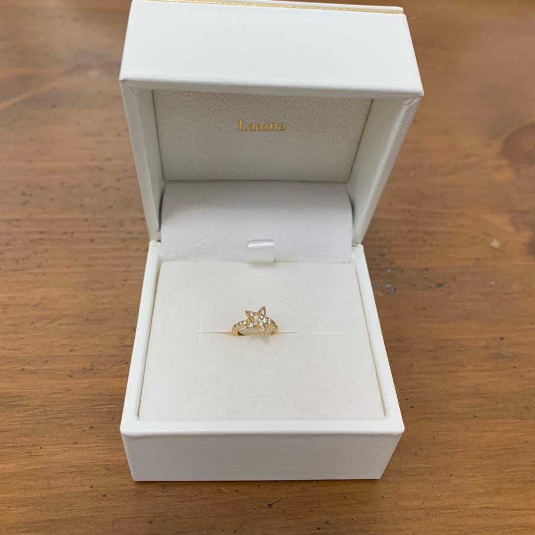 ラアイナ スターピアス 18kゴールド ダイヤモンド 片耳 ドゥーズィエムクラス