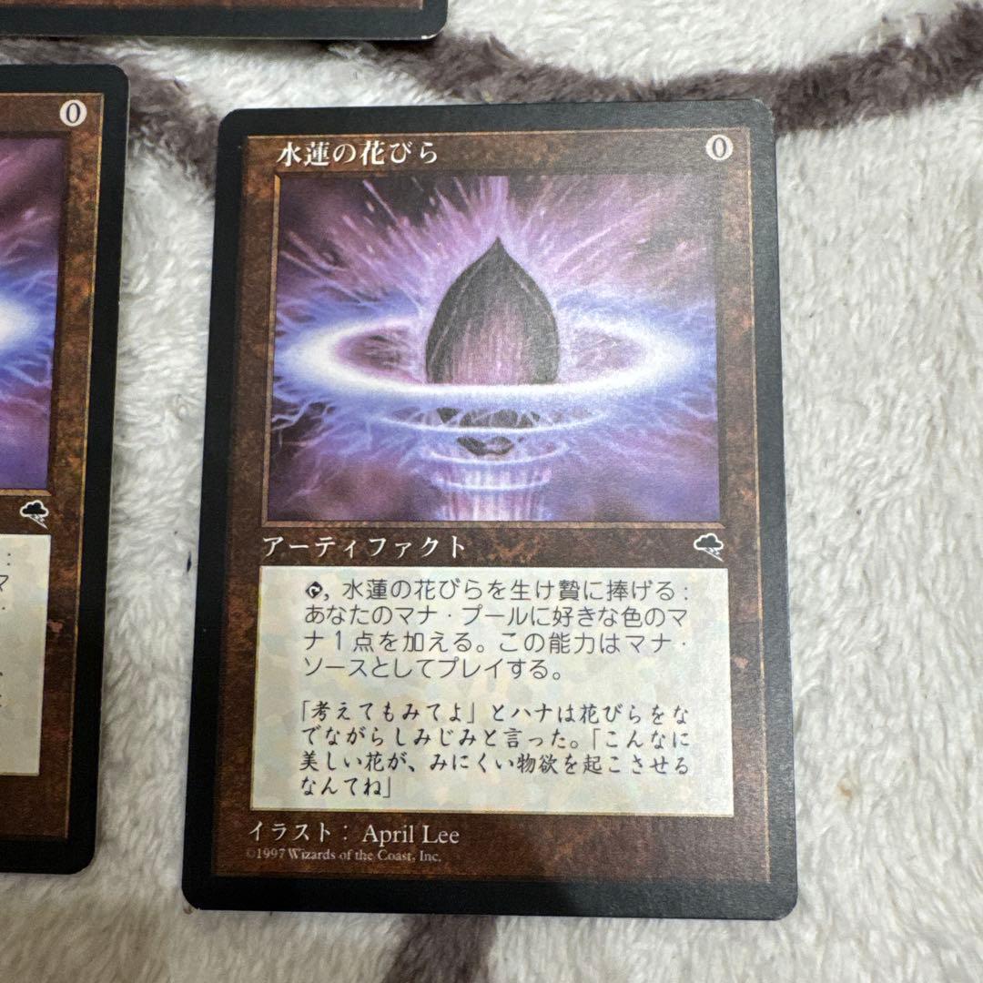 水蓮の花びら/Lotus Petal 日本語　 3枚セット