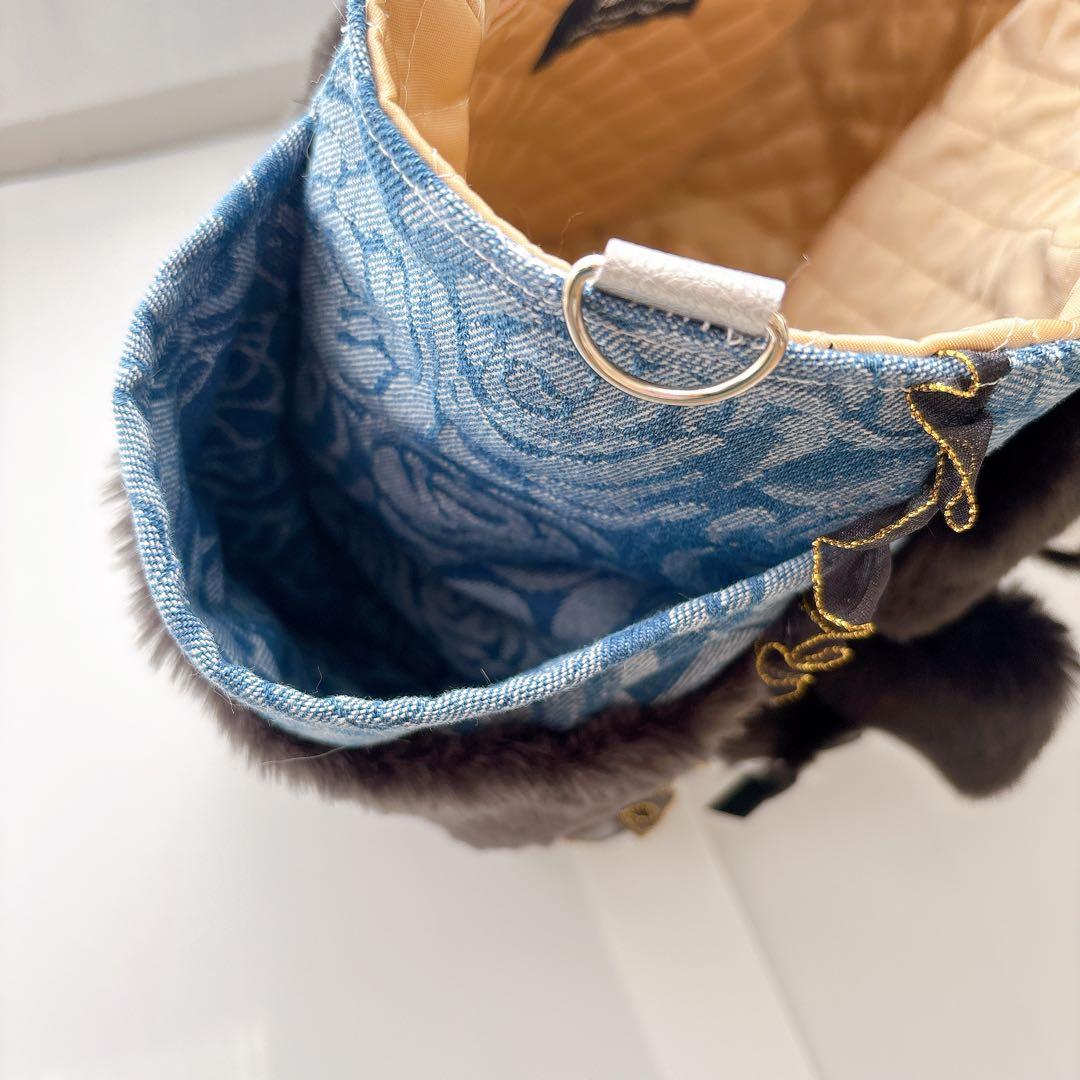 ゆ*ら様 コヤンイサムチョン　薔薇柄クラウディちゃん　ブラックファー