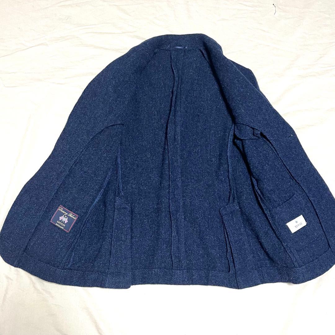 【美品】エディフィス　テーラードジャケット　ムーン ツイード　ヘリンボーン　S