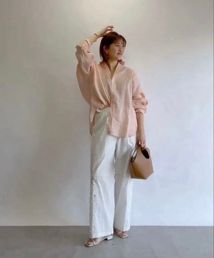 RIVE DROITE｜リヴドロワ　リネンワイドシャツ