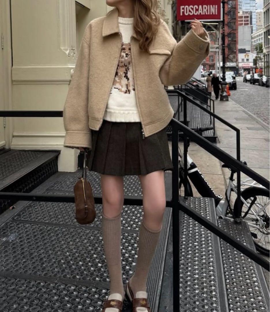 thetoe Kreuzberg Shaggy Jacket ベージュ