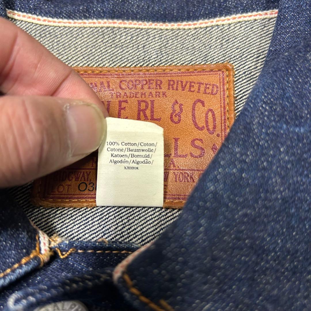 ら*ん様 RRL 2ndタイプ デニムジャケット lot036 USA製 M 真