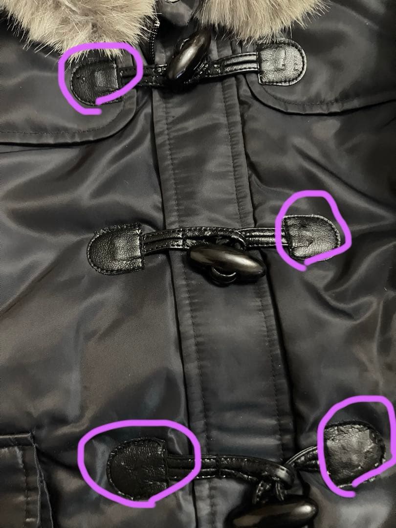 n 紺×ノバチェック防寒用中綿入カバーオール　80