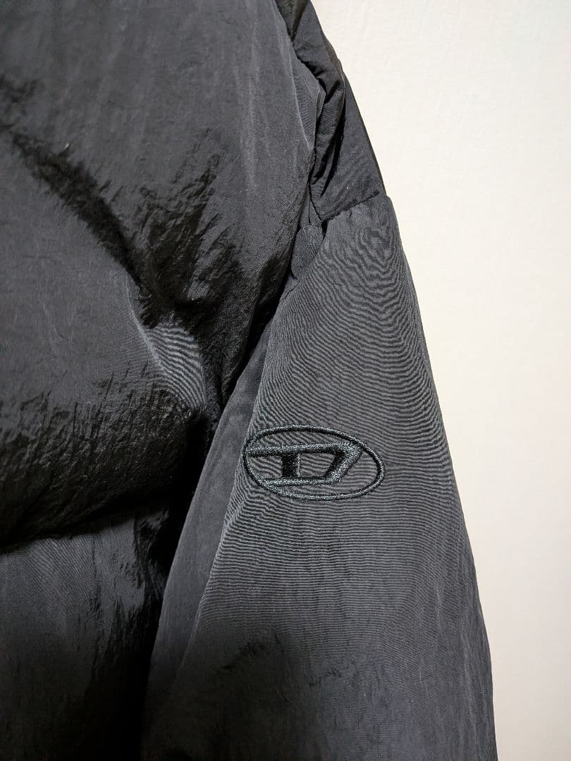 【12日まで】24-25年モデル　DIESEL ダウンジャケット/46/ブラック