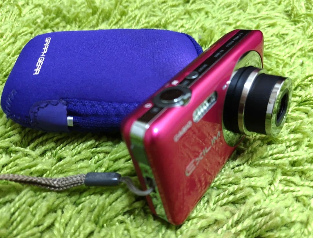 【美品】CASIO EXILIM デジカメ ピンク 動作確認済み ケ−ス付き