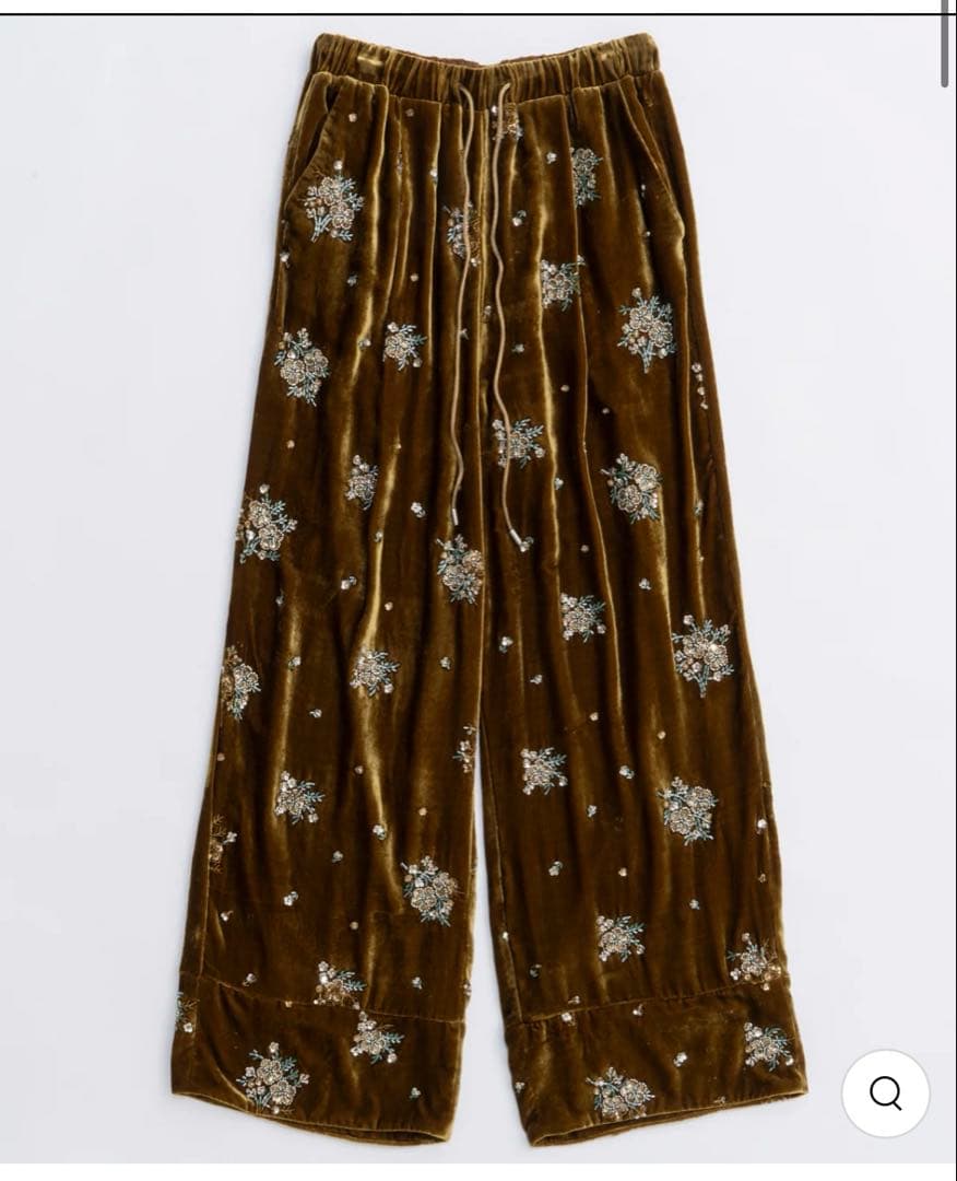 パンツ maison special Beads Velor Pants