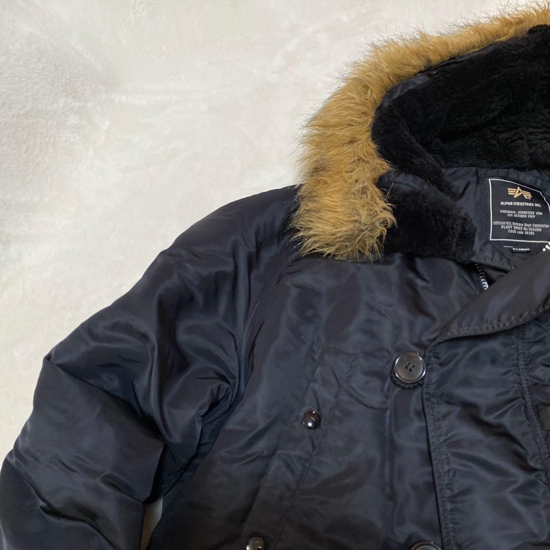 ALPHA INDUSTRIES N-3B フライトジャケット 黒 XL