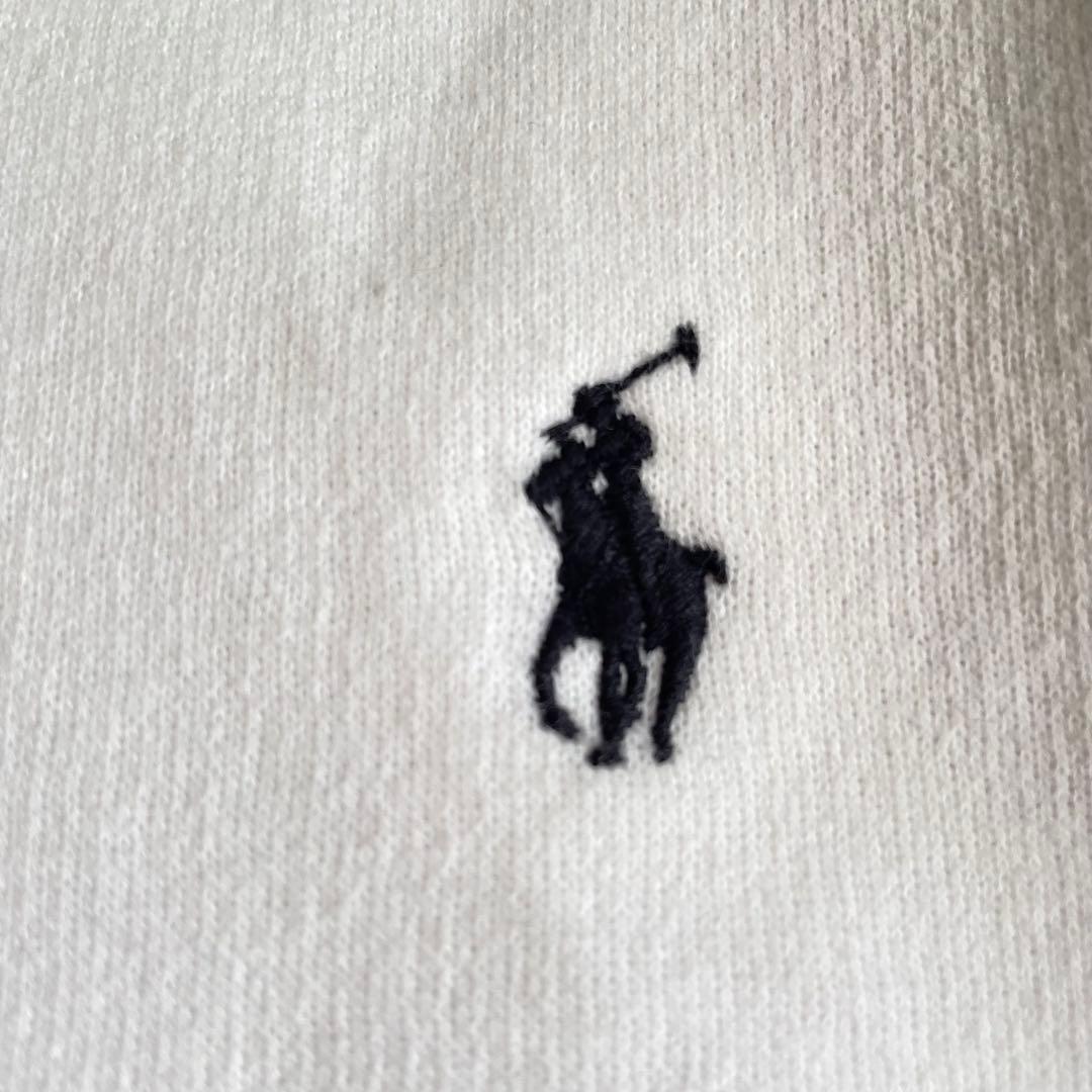 美品　ポロラルフローレン　現行　M ポニー　スウェット　トレーナー　裏起毛　白