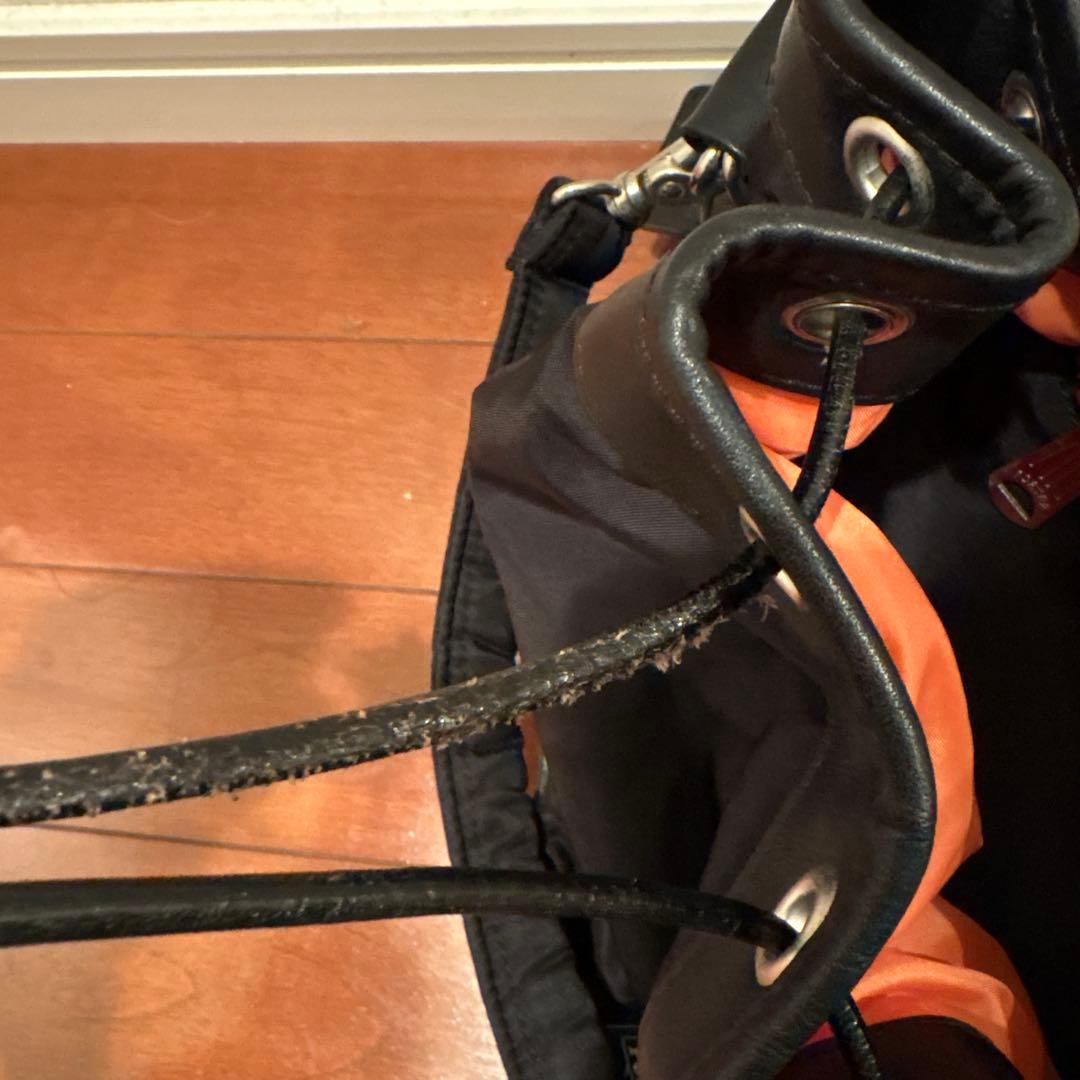【希少】PORTER STRING DRAWSTRING BAG(S) ブラック